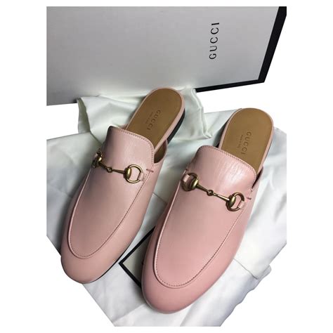 gucci mules pink